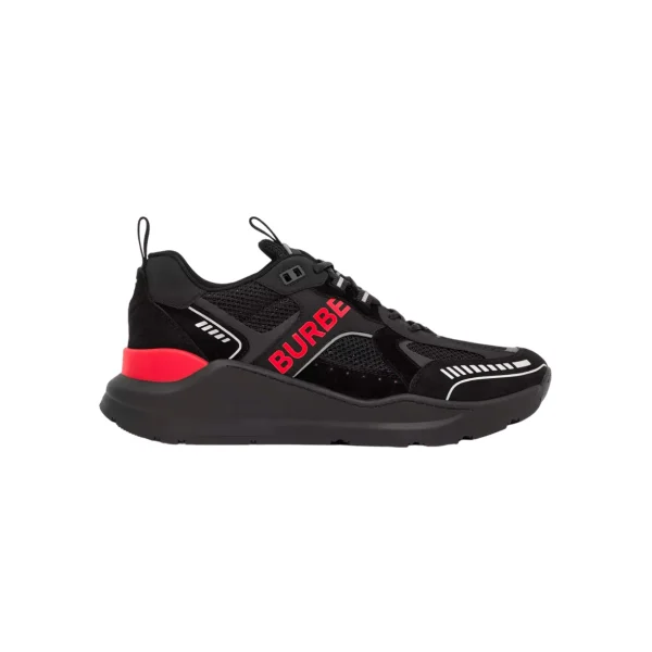 LOGO PRINT SUEDE AND MESH SNEAKERS – BBR110