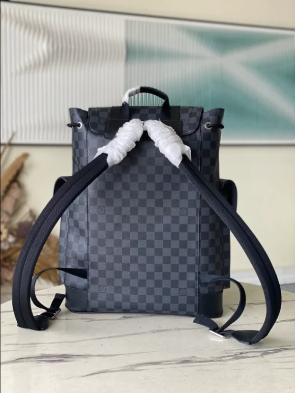 LOUIS VUITTON CHRISTOPHER PM BACKPACK DAMIER GRAPHITE CANVAS – WLM528 - Image 3