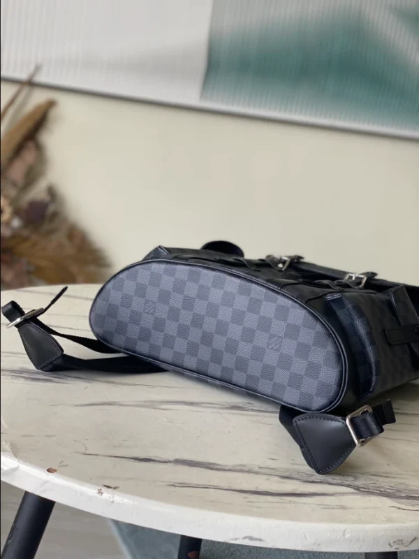 LOUIS VUITTON CHRISTOPHER PM BACKPACK DAMIER GRAPHITE CANVAS – WLM528 - Image 4