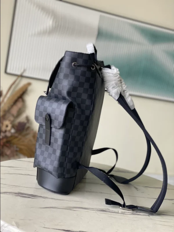 LOUIS VUITTON CHRISTOPHER PM BACKPACK DAMIER GRAPHITE CANVAS – WLM528 - Image 9