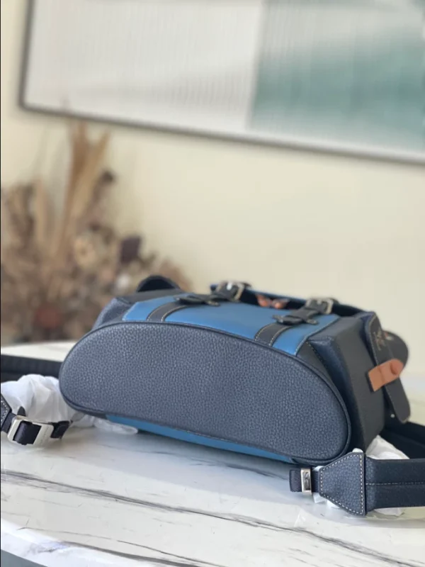 LOUIS VUITTON CHRISTOPHER PM BACKPACK IN BLACK AND BLUE – WLM527 - Image 10