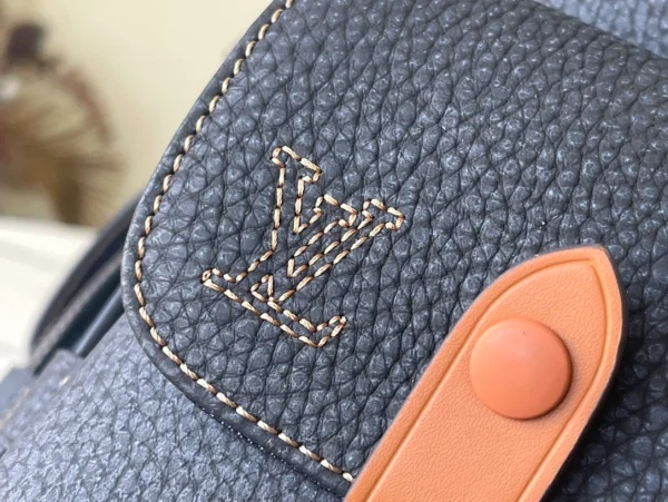 LOUIS VUITTON CHRISTOPHER PM BACKPACK IN BLACK AND BLUE – WLM527 - Image 4