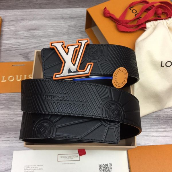 LOUIS VUITTON IMPRINT 40MM REVERSIBLE BELT BLACK – B0118 - Image 2