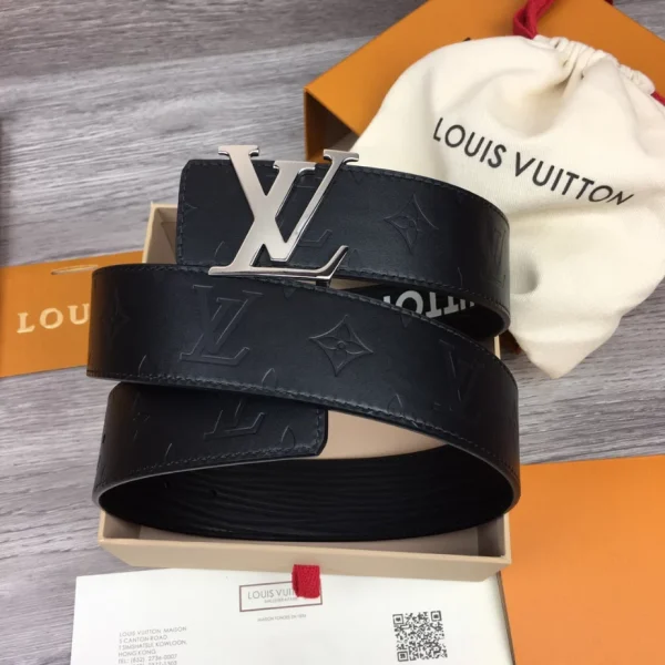LOUIS VUITTON INITIALS 40MM REVERSIBLE BELT BLACK – B127 - Image 3