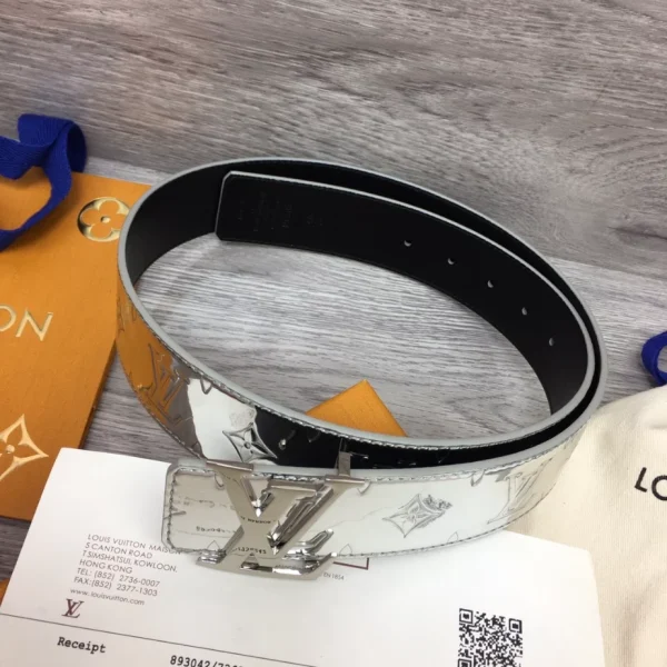LOUIS VUITTON INITIALS LV MIRROR 40MM REVERSIBLE BELT – B0137 - Image 5