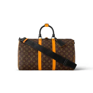 LOUIS VUITTON KEEPALL BANDOULIÈRE 45 MONOGRAM MACASSAR CANVAS  – WLM543