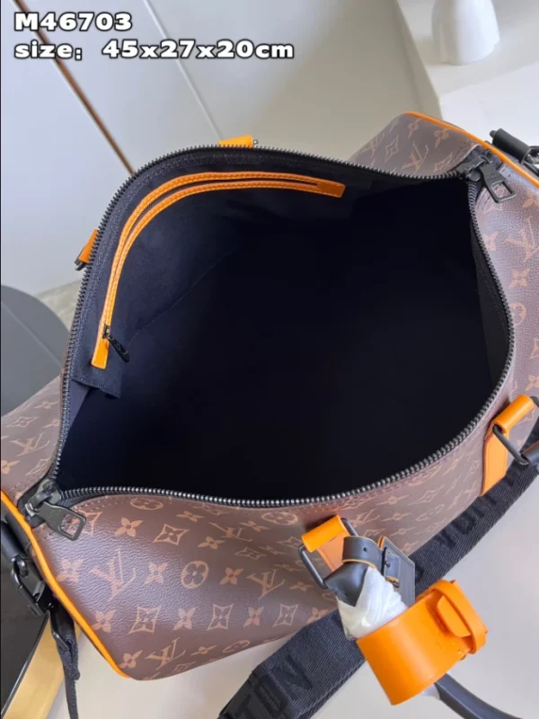 LOUIS VUITTON KEEPALL BANDOULIÈRE 45 MONOGRAM MACASSAR CANVAS  – WLM543 - Image 8