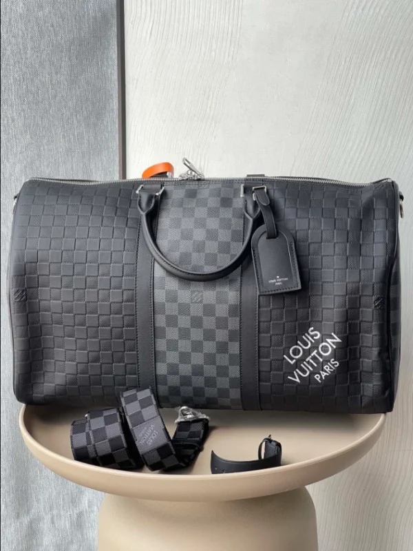 LOUIS VUITTON KEEPALL BANDOULIÈRE 50 BAG DAMIER INFINI LEATHER – WLM541 - Image 2