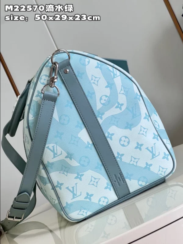 LOUIS VUITTON KEEPALL BANDOULIERE 50 BAG IN MONOGRAM AQUAGARDEN – WLM539 - Image 4