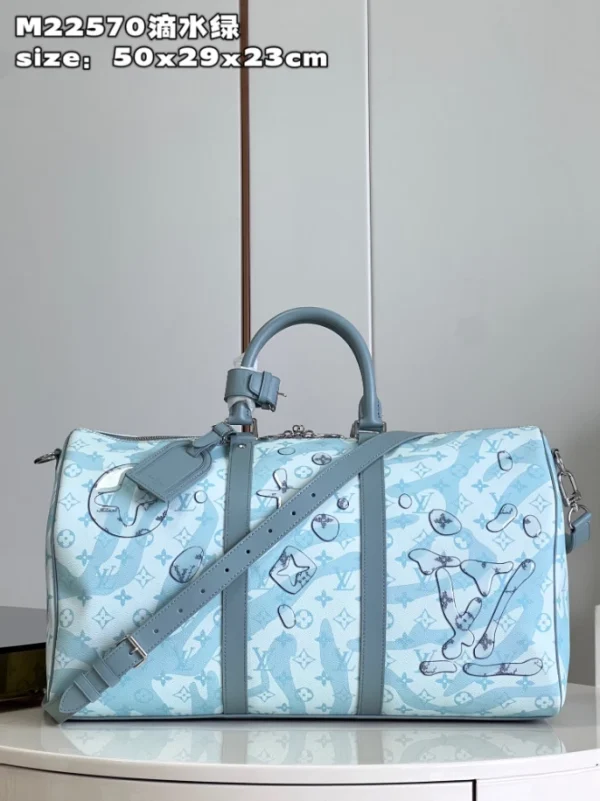 LOUIS VUITTON KEEPALL BANDOULIERE 50 BAG IN MONOGRAM AQUAGARDEN – WLM539 - Image 2