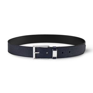LOUIS VUITTON LV CITY PIN 35MM BELT IN NAVY BLUE – B108