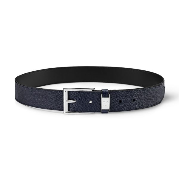 LOUIS VUITTON LV CITY PIN 35MM BELT IN NAVY BLUE – B108