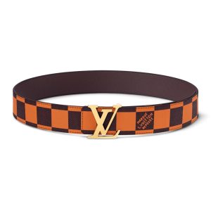 LOUIS VUITTON LV INITIALES 40MM REVERSIBLE BELT ORANGE – B114