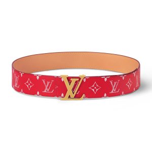 LOUIS VUITTON LV INITIALES 40MM REVERSIBLE BELT RED – B0117