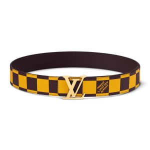 LOUIS VUITTON LV INITIALES 40MM REVERSIBLE BELT YELLOW – B115