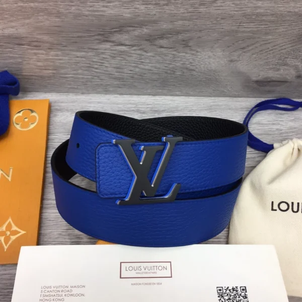 LOUIS VUITTON OPTIC 40MM REVERSIBLE BELT BLUE/BLACK – B0136 - Image 2