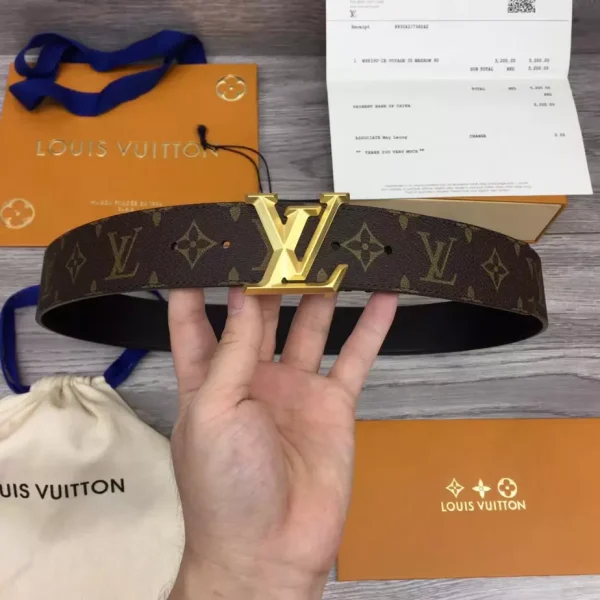 LOUIS VUITTON PYRAMIDE 40MM BELT IN BROWN – B126 - Image 3