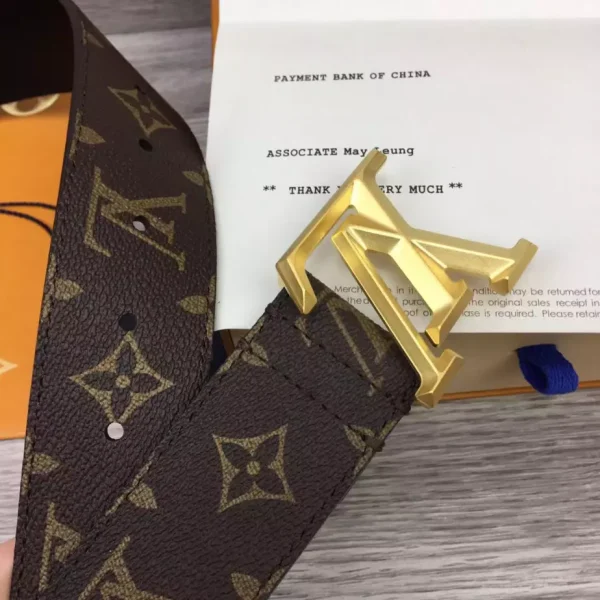 LOUIS VUITTON PYRAMIDE 40MM BELT IN BROWN – B126 - Image 5