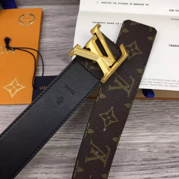 LOUIS VUITTON PYRAMIDE 40MM BELT IN BROWN – B126 - Image 6