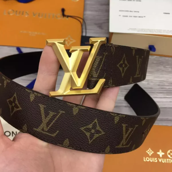 LOUIS VUITTON PYRAMIDE 40MM BELT IN BROWN – B126 - Image 7