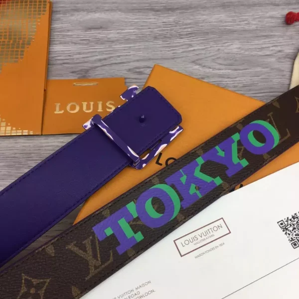 LOUIS VUITTON PYRAMIDE CITIES EXCLUSIVE 40MM REVERSIBLE BELT – B0123 - Image 7
