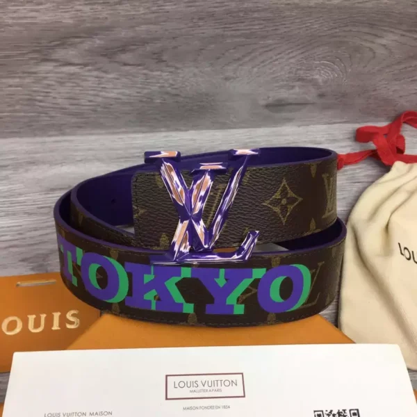 LOUIS VUITTON PYRAMIDE CITIES EXCLUSIVE 40MM REVERSIBLE BELT – B0123 - Image 4