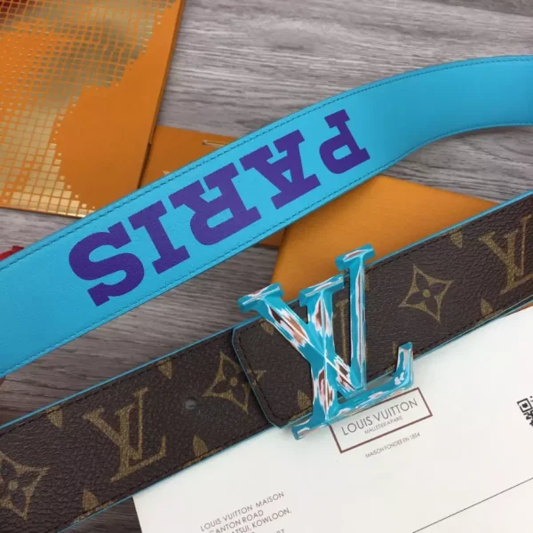 LOUIS VUITTON PYRAMIDE CITIES EXCLUSIVE 40MM REVERSIBLE BELT – B0124 - Image 9