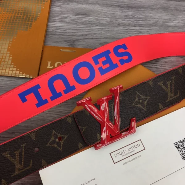 LOUIS VUITTON PYRAMIDE CITIES EXCLUSIVE 40MM REVERSIBLE BELT – B0128 - Image 3