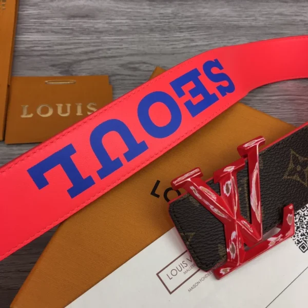 LOUIS VUITTON PYRAMIDE CITIES EXCLUSIVE 40MM REVERSIBLE BELT – B0128 - Image 5