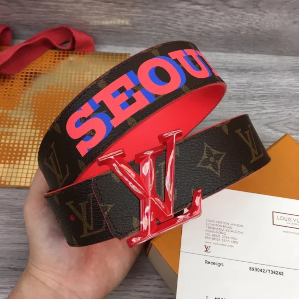 LOUIS VUITTON PYRAMIDE CITIES EXCLUSIVE 40MM REVERSIBLE BELT – B0128 - Image 2