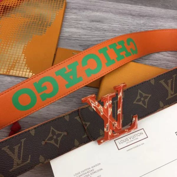 LOUIS VUITTON PYRAMIDE CITIES EXCLUSIVE 40MM REVERSIBLE BELT – B0130 - Image 3