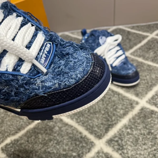 LOUIS VUITTON SKATE SNEAKERS IN BLUE – LSVT368 - Image 10
