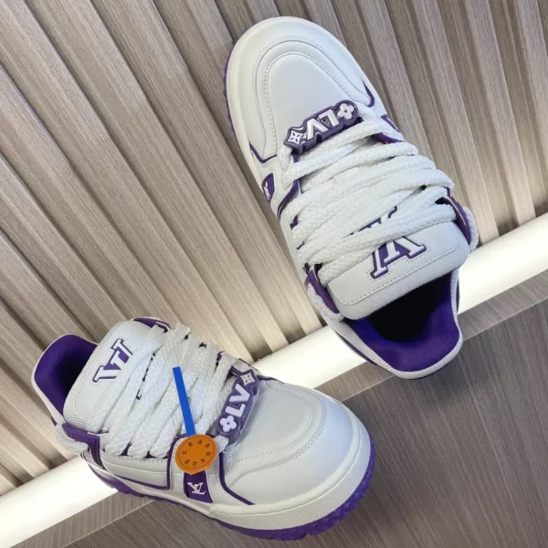 LOUIS VUITTON TRAINER MAXI SNEAKERS PURPLE – LSVT373 - Image 9