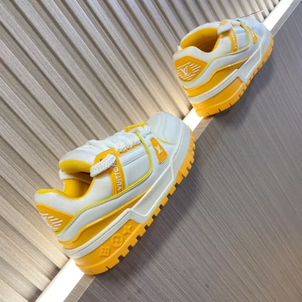 LOUIS VUITTON TRAINER MAXI SNEAKERS YELLOW – LSVT372 - Image 4