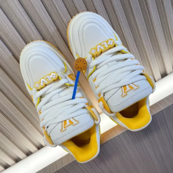 LOUIS VUITTON TRAINER MAXI SNEAKERS YELLOW – LSVT372 - Image 7