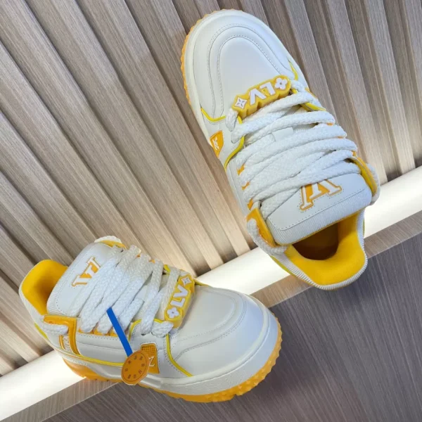 LOUIS VUITTON TRAINER MAXI SNEAKERS YELLOW – LSVT372 - Image 9