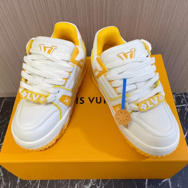 LOUIS VUITTON TRAINER MAXI SNEAKERS YELLOW – LSVT372 - Image 2