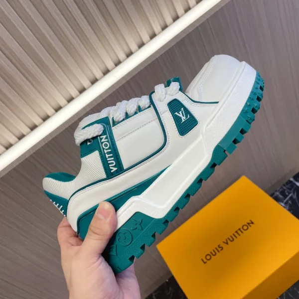 LOUIS VUITTON TRAINER MAXI SNEAKERS GREEN – LSVT369 - Image 3