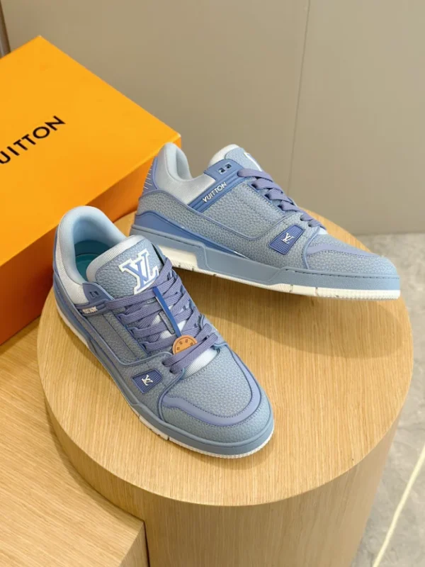 LOUIS VUITTON TRAINER SNEAKERS IN BLUE – LSVT360 - Image 3