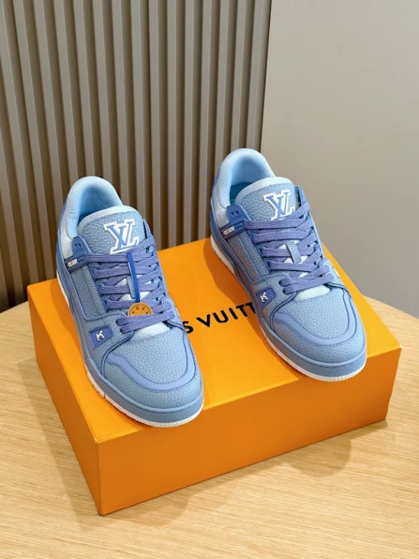 LOUIS VUITTON TRAINER SNEAKERS IN BLUE – LSVT360 - Image 5