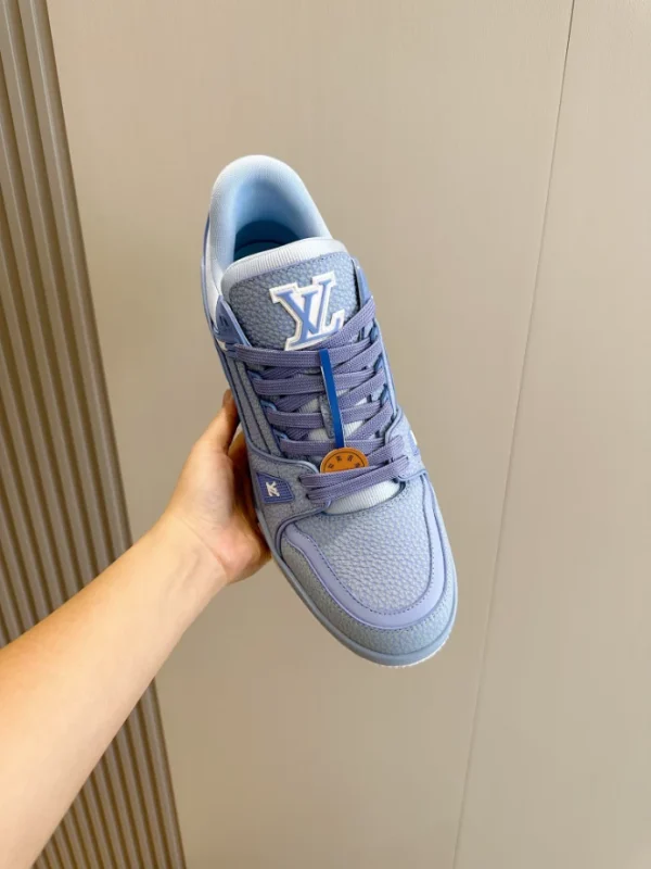 LOUIS VUITTON TRAINER SNEAKERS IN BLUE – LSVT360 - Image 6