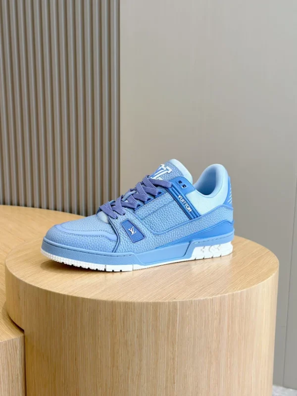 LOUIS VUITTON TRAINER SNEAKERS IN BLUE – LSVT360 - Image 7