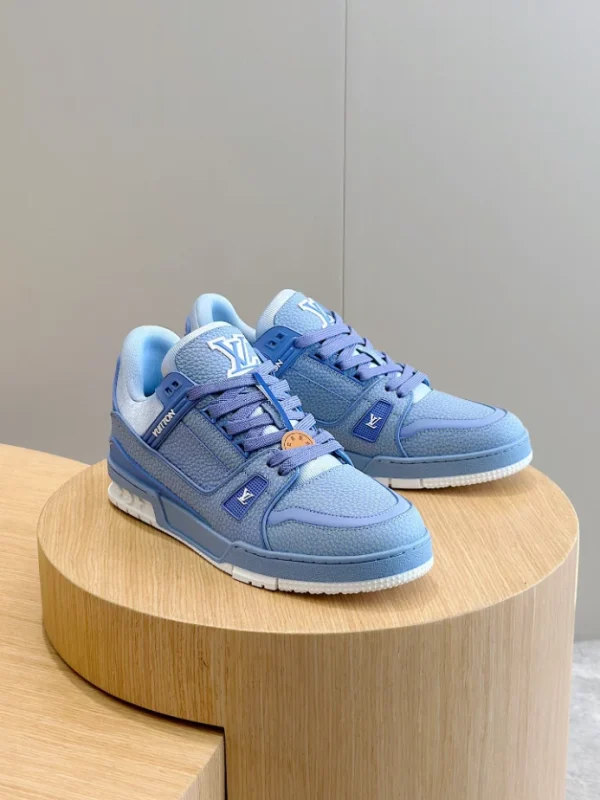 LOUIS VUITTON TRAINER SNEAKERS IN BLUE – LSVT360 - Image 2