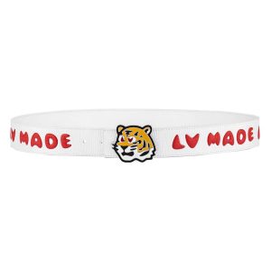 LOUIS VUITTON X NIGO DENIM 40MM REVERSIBLE BELT IN WHITE – B0121
