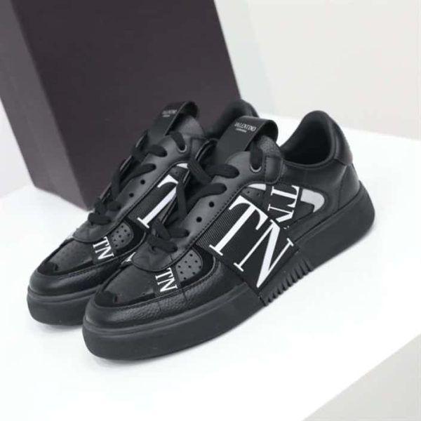LOW-TOP CALFSKIN VL7N SNEAKER WITH BANDS – VLS029 - Image 2
