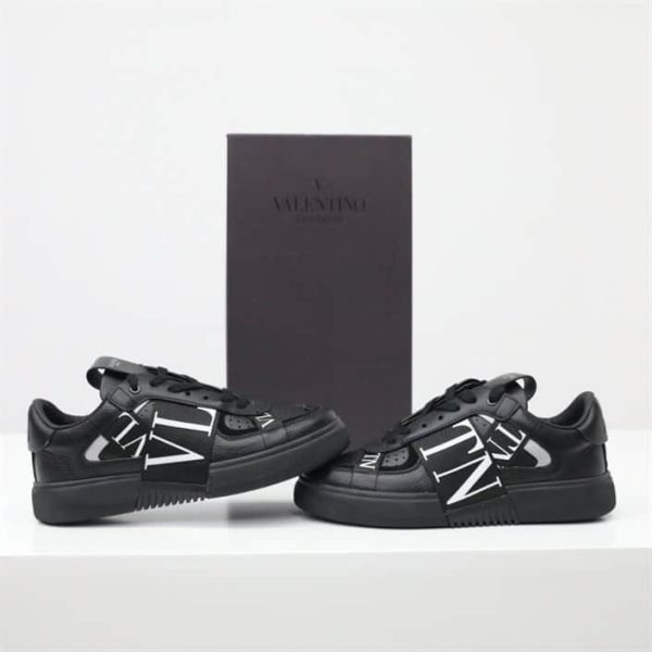 LOW-TOP CALFSKIN VL7N SNEAKER WITH BANDS – VLS029 - Image 4