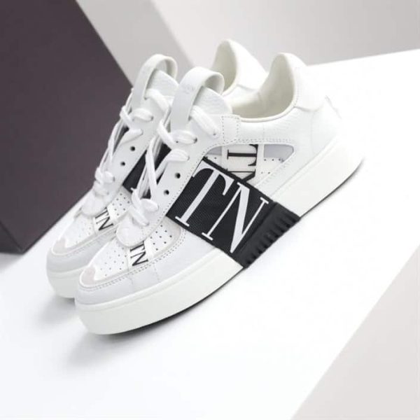 LOW-TOP CALFSKIN VL7N SNEAKER WITH BANDS – VLS030 - Image 5