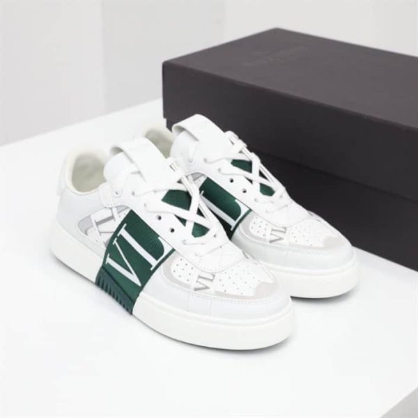 LOW-TOP CALFSKIN VL7N SNEAKER WITH BANDS – VLS032