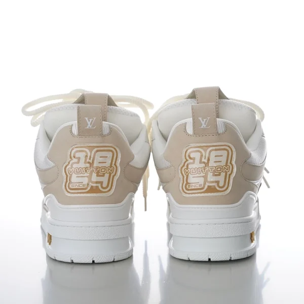 LV SKATE SNEAKER BEIGE WHITE – LSVT342 - Image 6