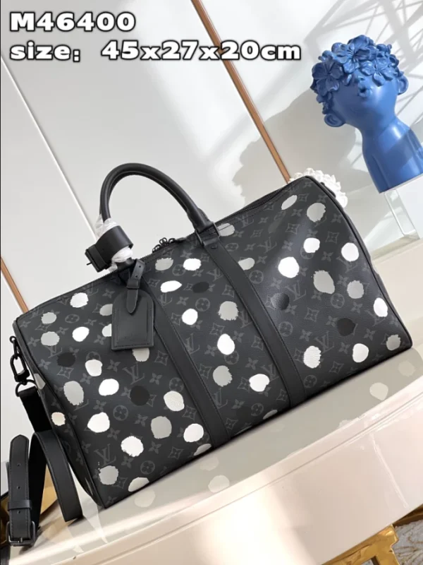LV X YK BANDOULIÈRE KEEPALL 45 MONOGRAM ECLIPSE CANVAS – WLM548 - Image 2